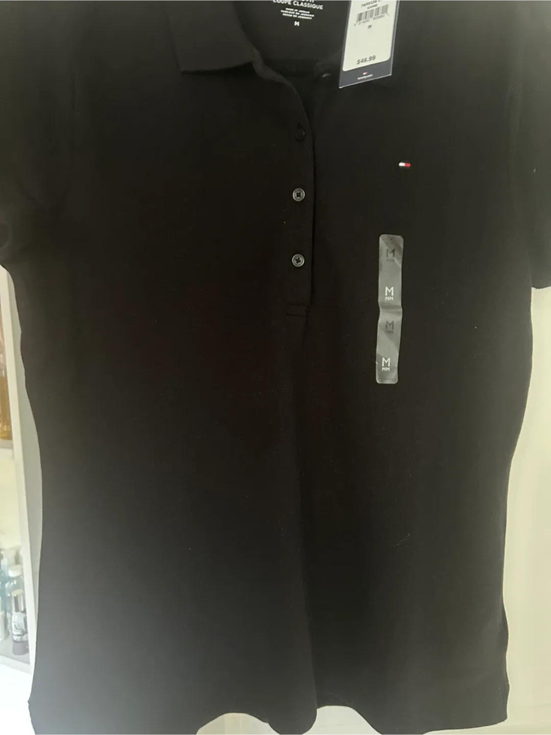 New Tommy Hilfiger Black Polo - Size M image indicator(2)