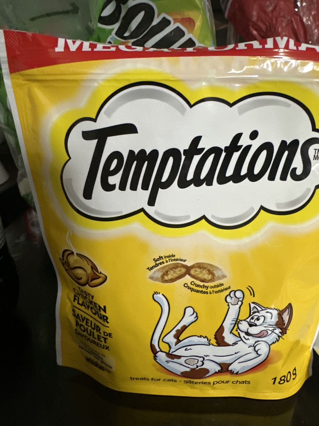 Temptations Tasty Chicken Flavour Cat Treats 180g