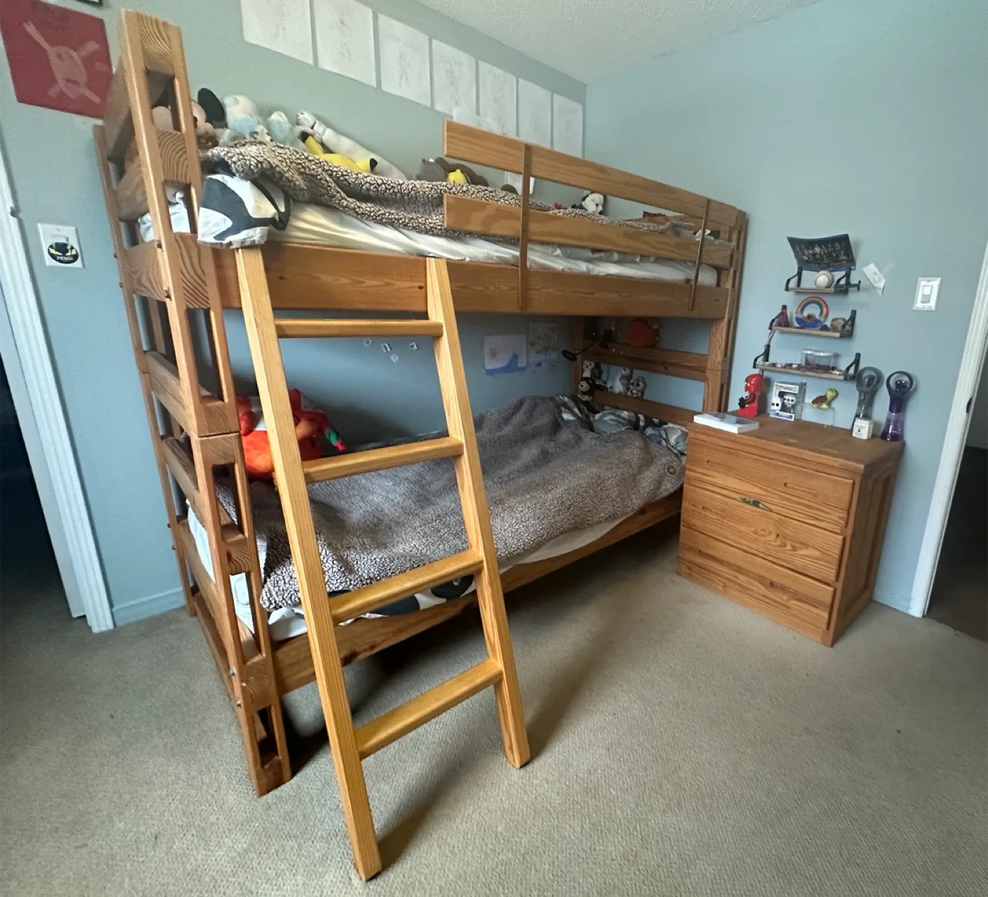 Crate Design Wooden Bunk Bed Frame