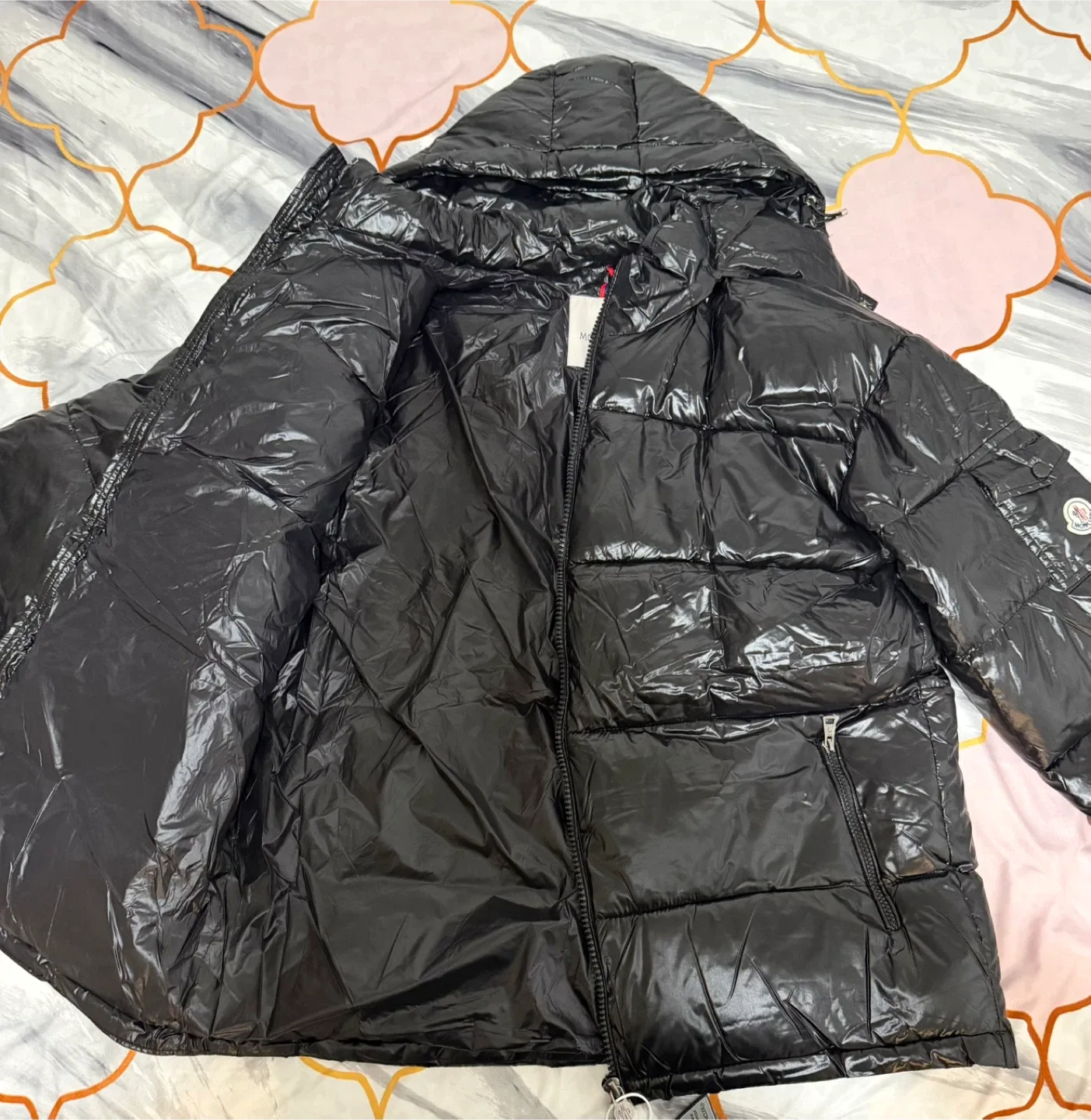 Moncler Black Padded Down Jacket - Size 3XL