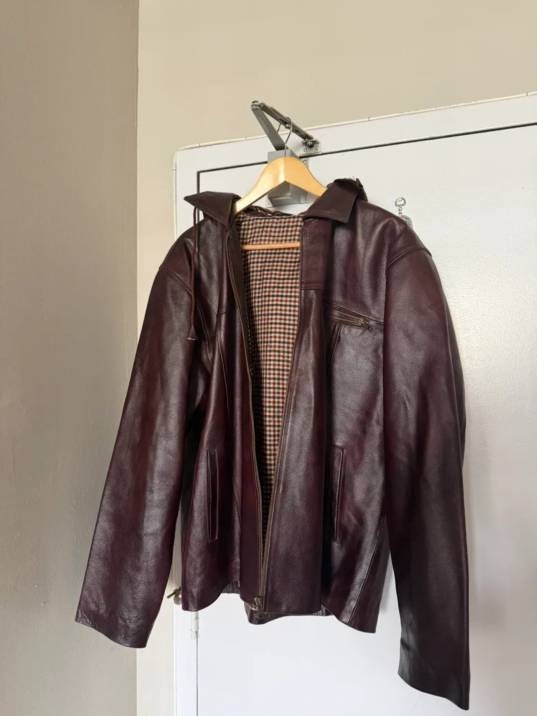 Burgundy Leather Jacket