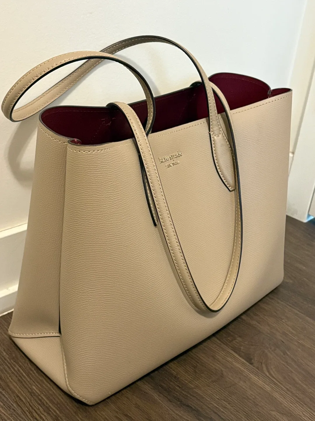 Kate Spade All Day Large Tote – Beige (with pouch!) image indicator(3)