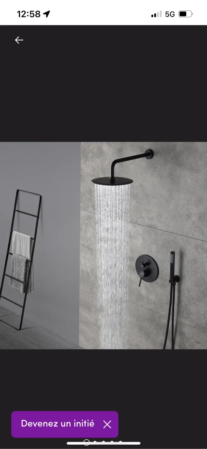 New CASAINC Matte Black Shower System