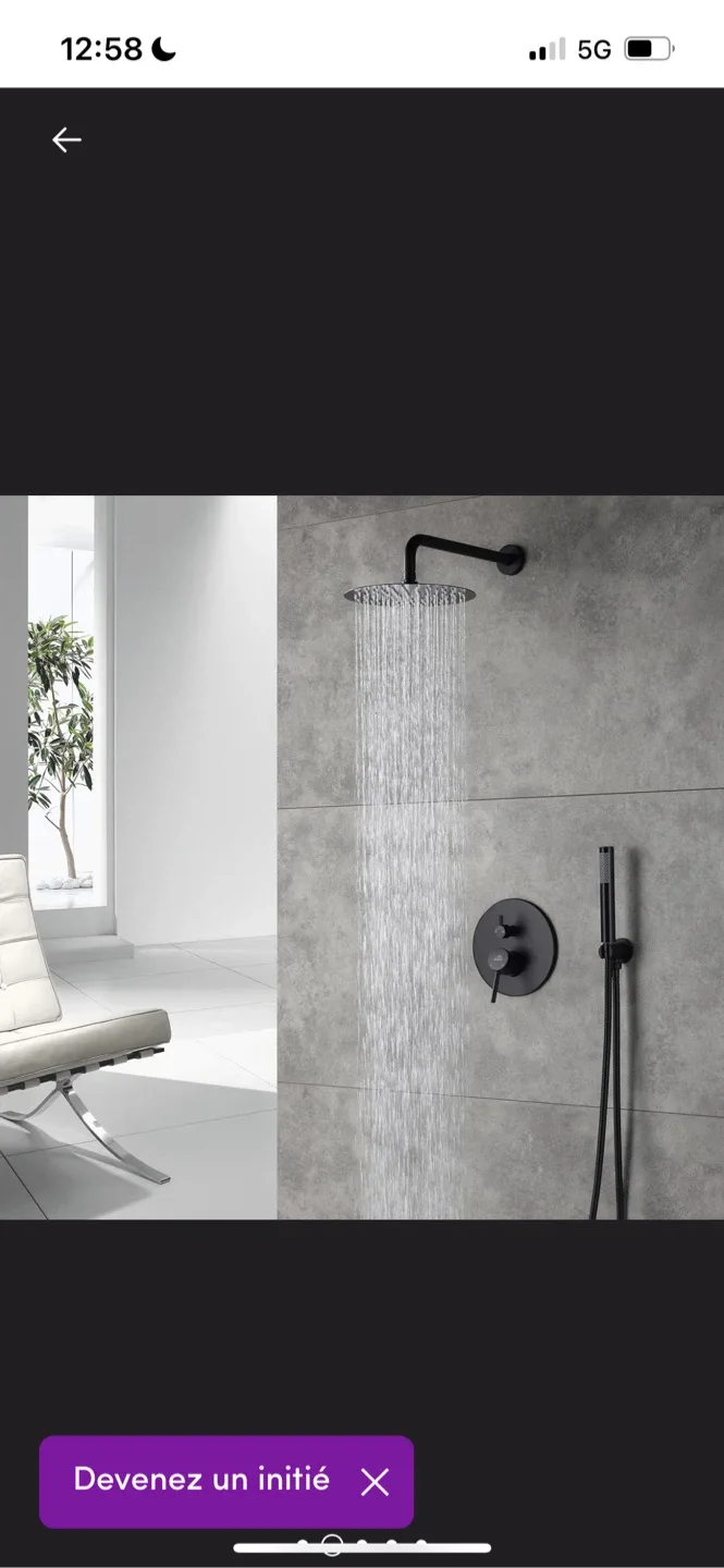 New CASAINC Matte Black Shower System image indicator(2)