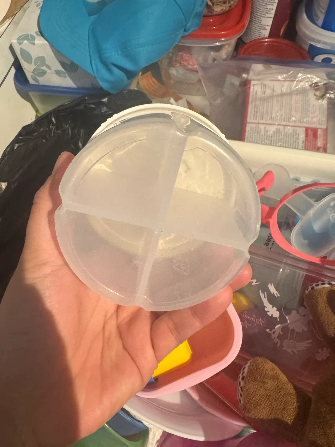 Round formula Milk Powder dispenser image indicator(2)