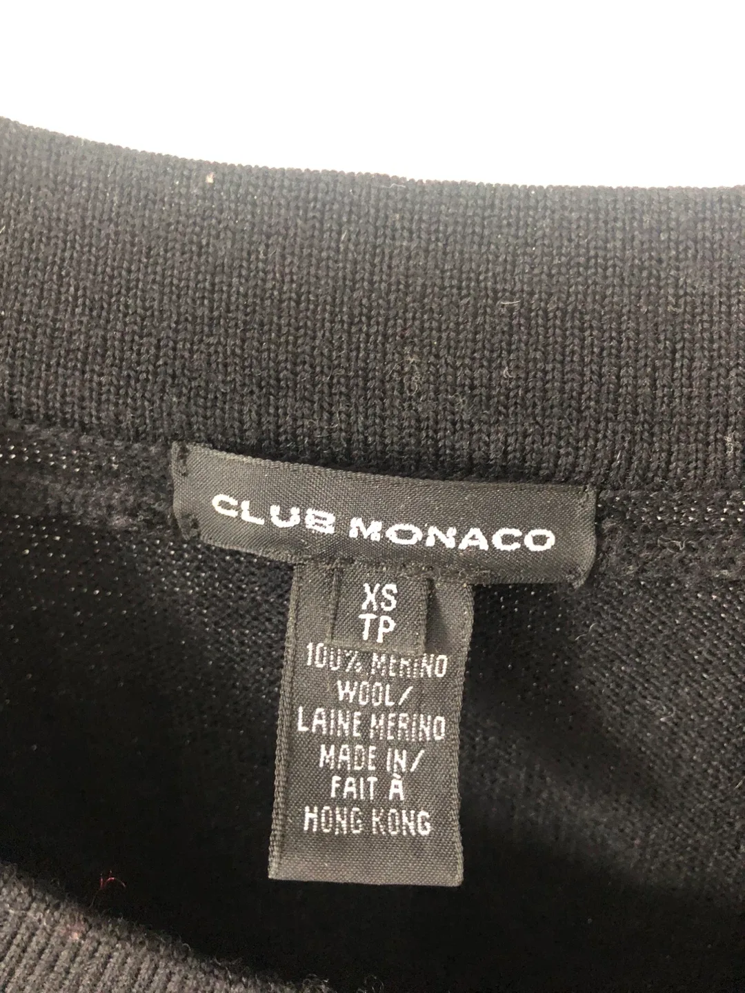 Club Monaco Black Merino Wool Dress - XS image indicator(2)