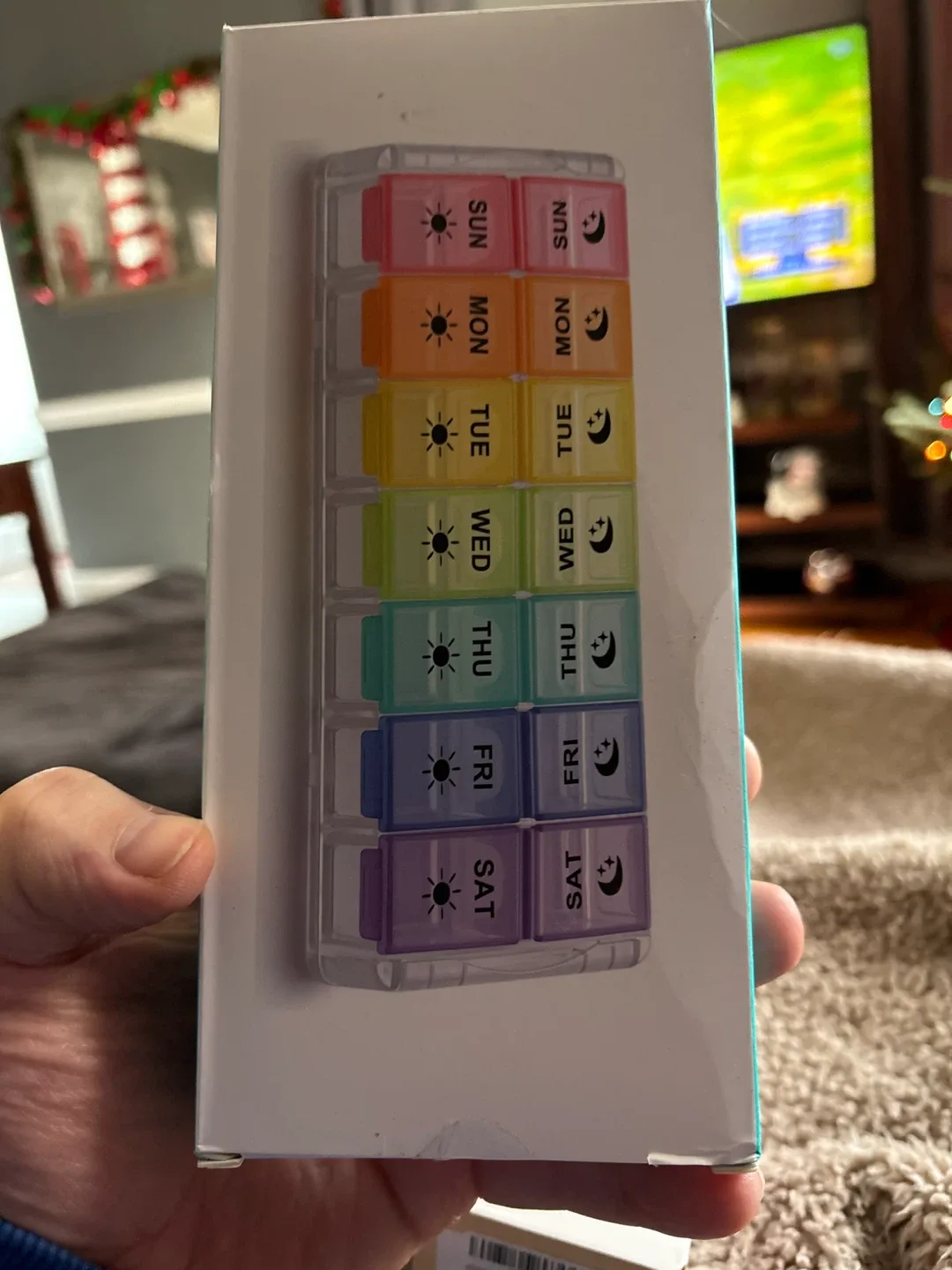 Fullicon Quick Fill AM PM Pill Organizer - New