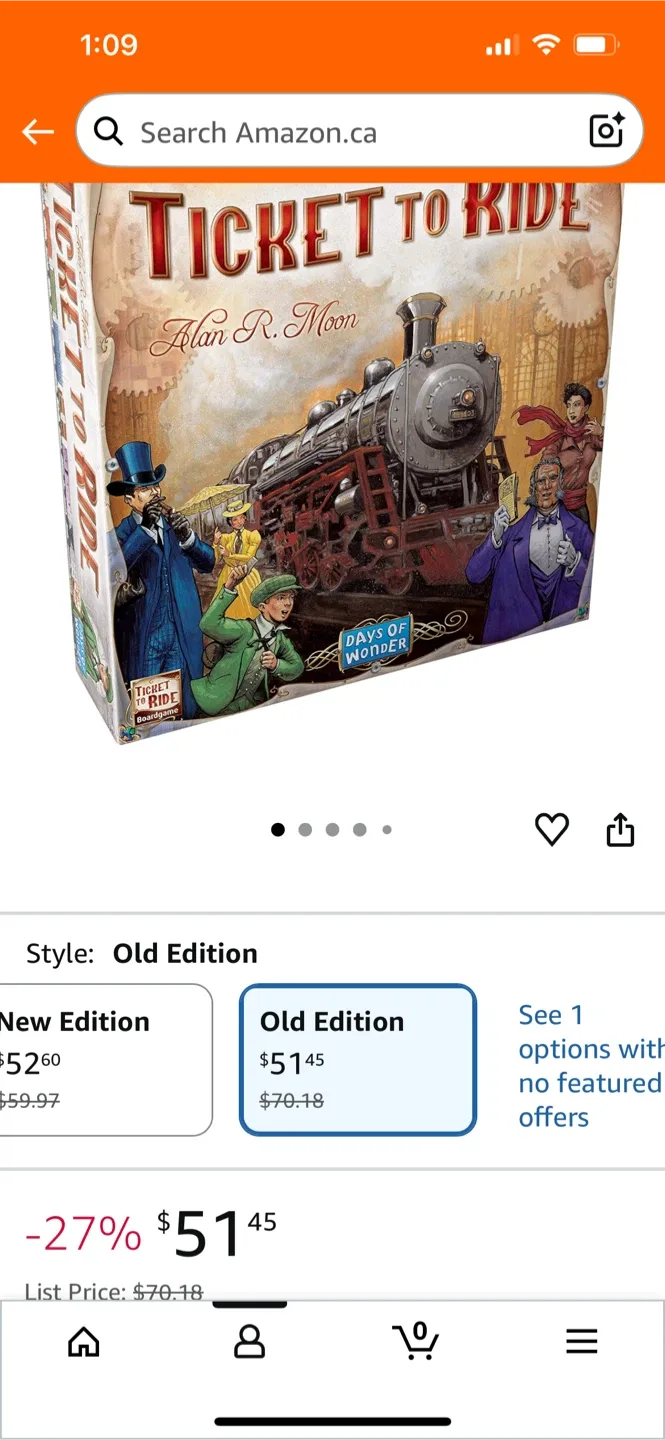 Ticket to Ride, Blockbuster, Scary Movie Board Games image indicator(8)