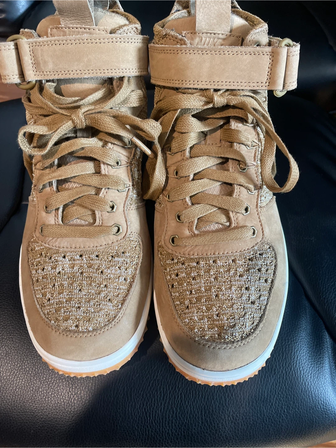 Nike Air Force 1 High 'Wheat Gold' - photo 3