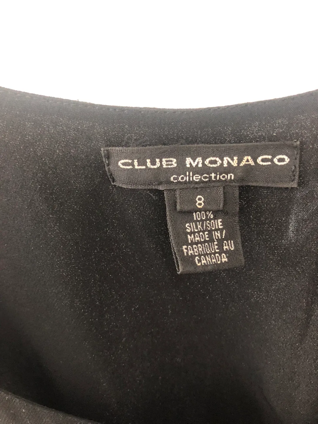 Club Monaco Black Silk Dress - Size 8 image indicator(5)