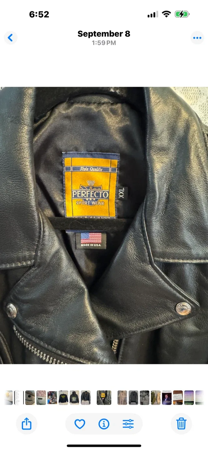 Perfecto Sport Wear Leather Jacket XXL