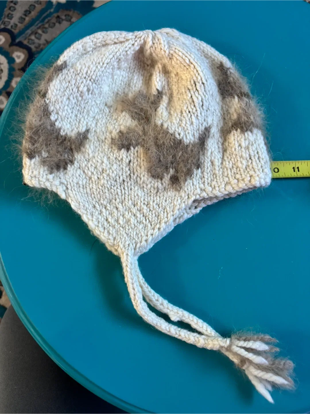 Handmade Wool Hat - Unique Design Marino wool and dog fur wool image indicator(2)