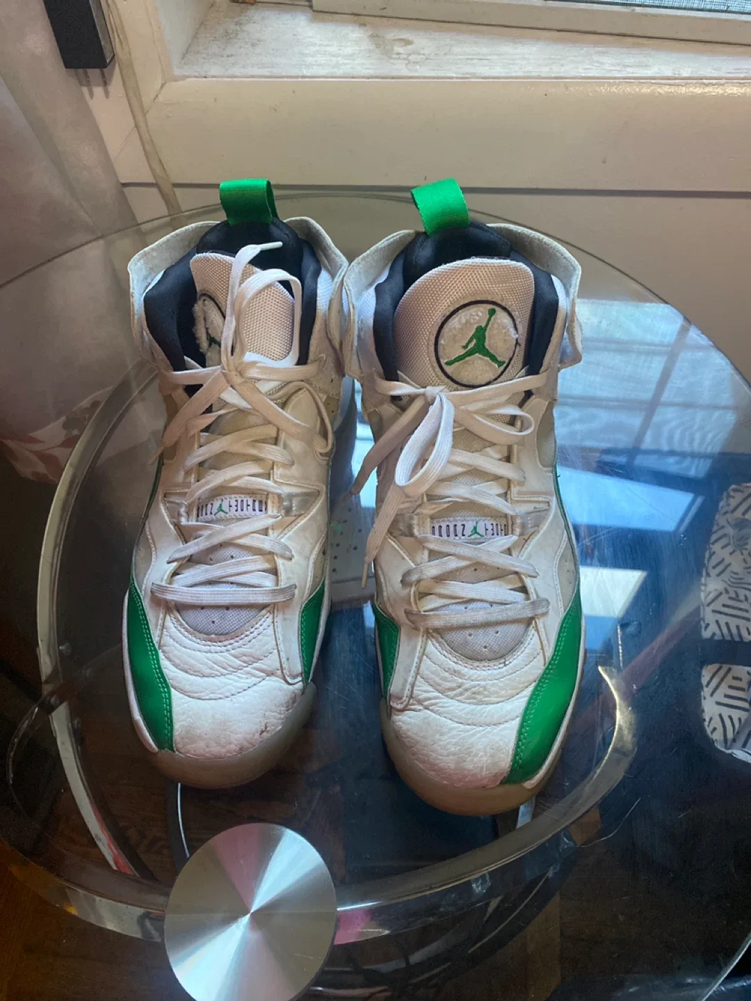 Air Jordan Jumpman Team 1 White/Green Sneakers