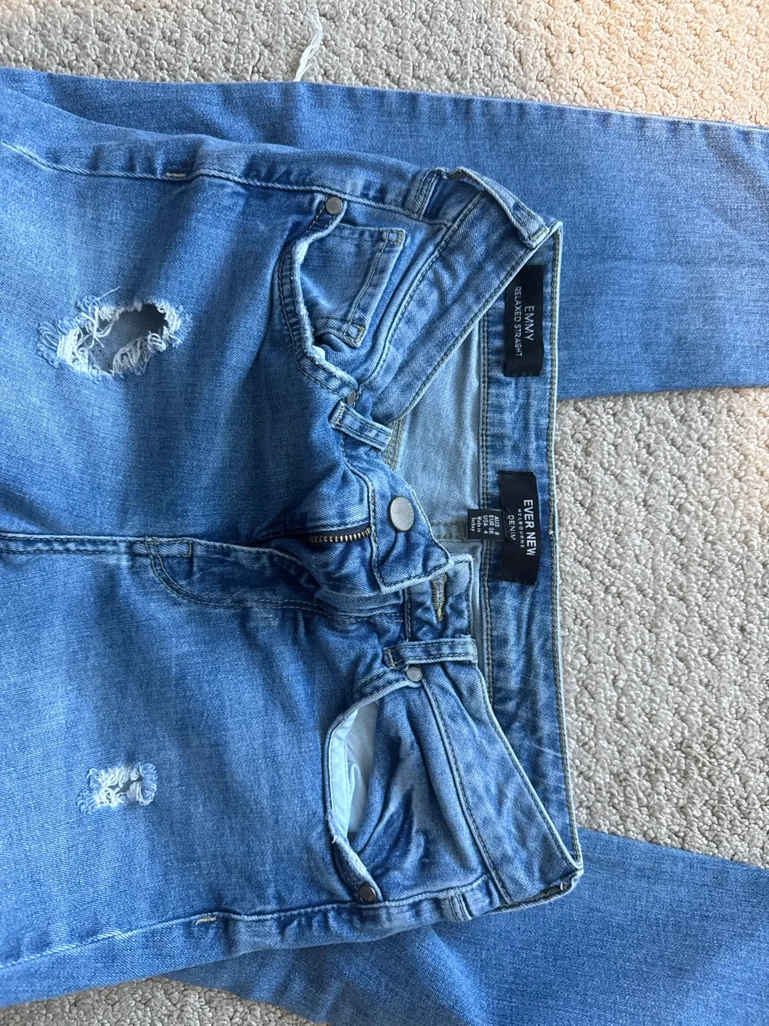 Ever New 'Emmy' Ripped Jeans, Size 26 （160cm） image indicator(3)