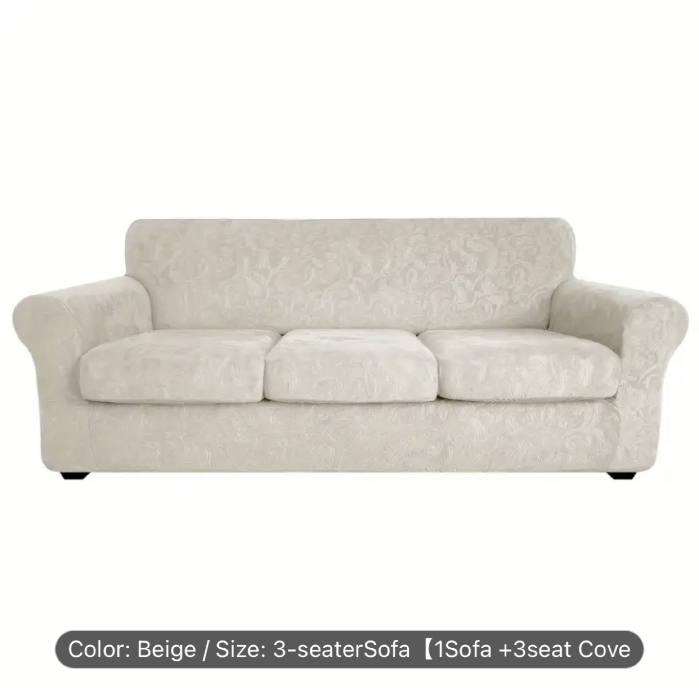 Brand New-Beige 3-Seater Sofa Cover
