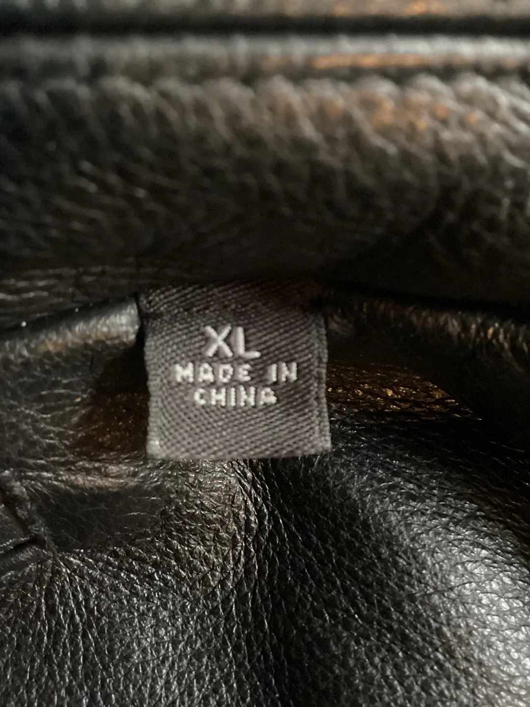 Men’s Black Leather Bomber Jacket image indicator(5)