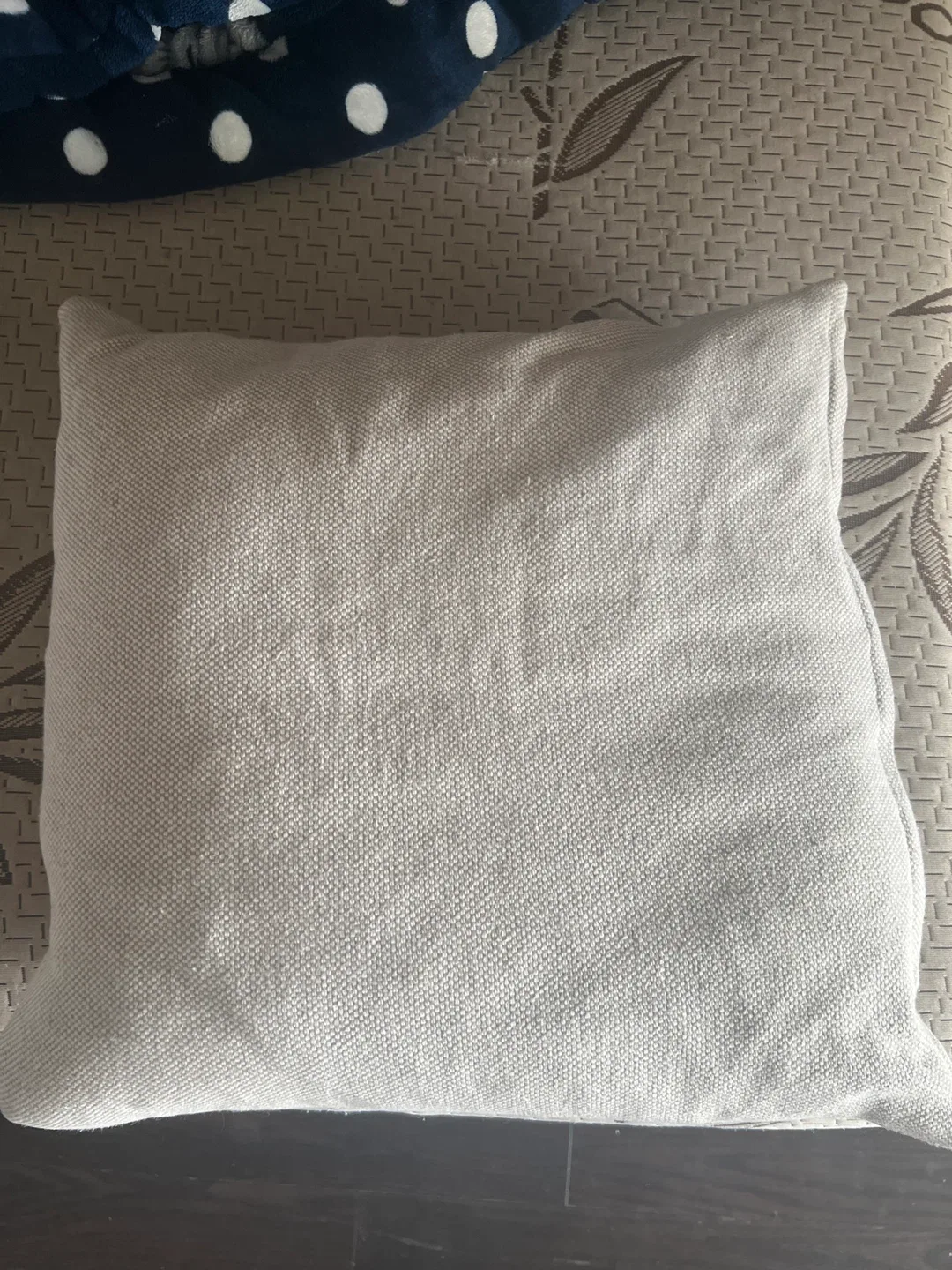 Beige Throw Pillow