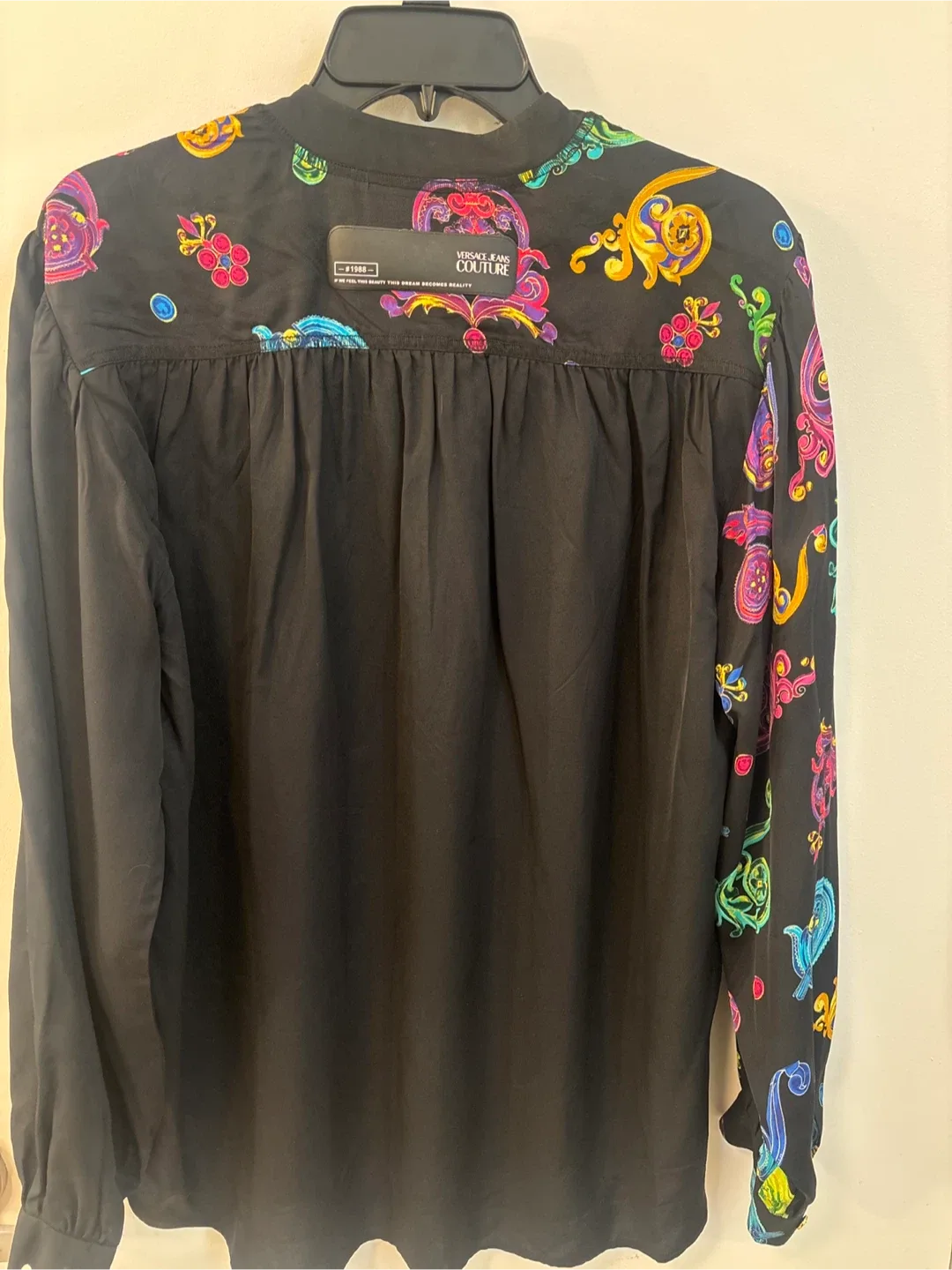 Versace Jeans Couture Black Patterned Blouse image indicator(4)