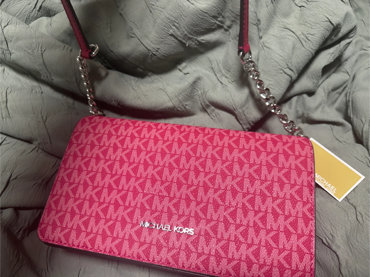 Michael Kors Pink Wallet on Chain