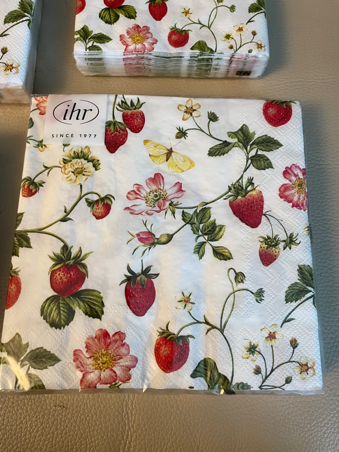 Strawberry Paper Napkins Bundle of 4 packages NEW - photo 4
