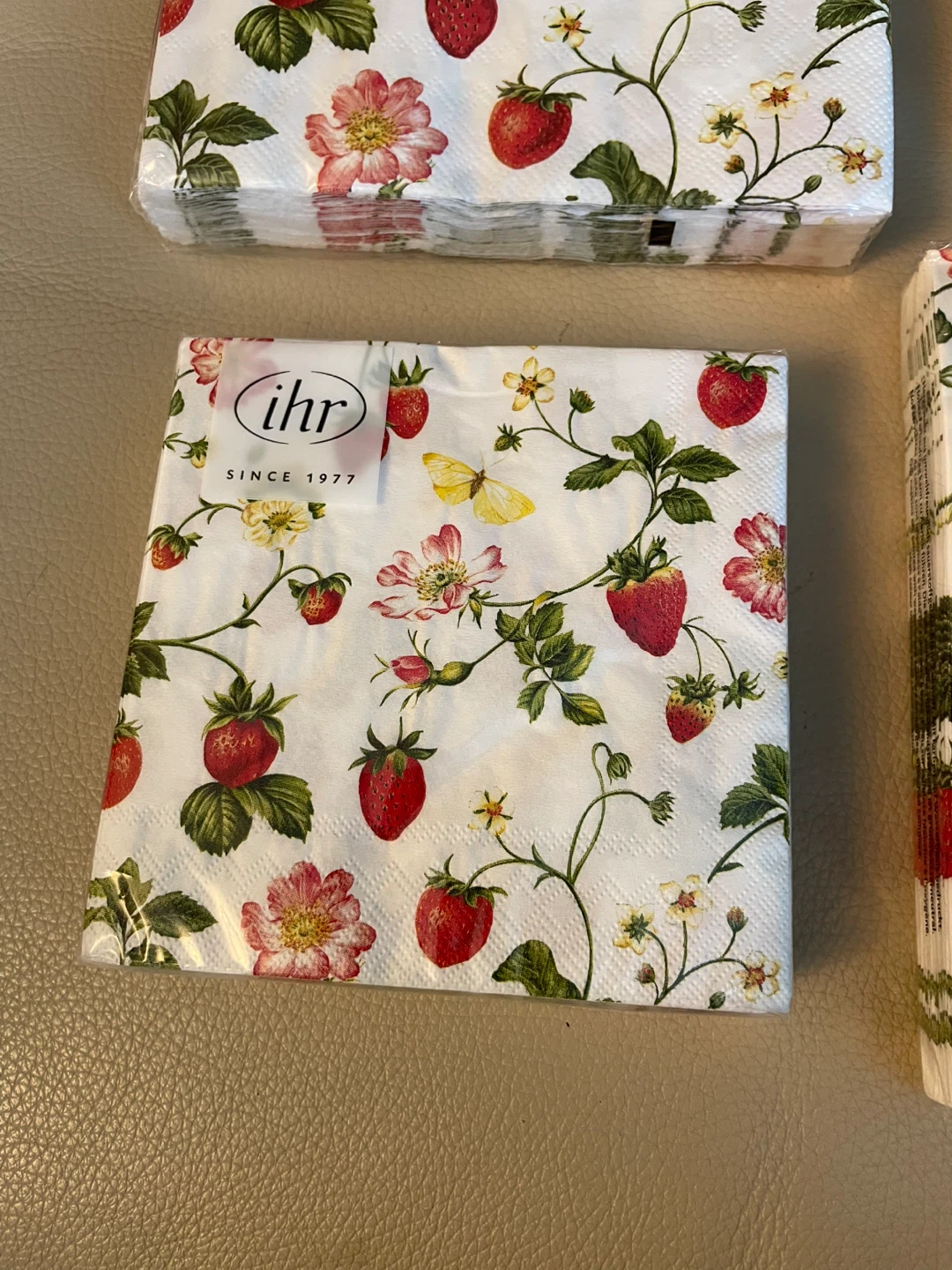Strawberry Paper Napkins Bundle of 4 packages NEW - photo 3