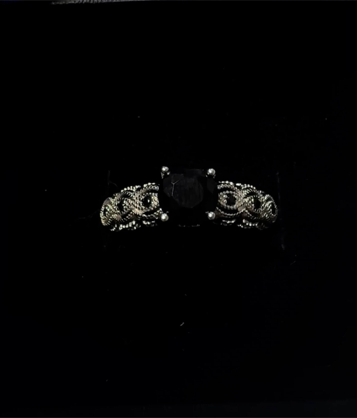 Black Stone Ring