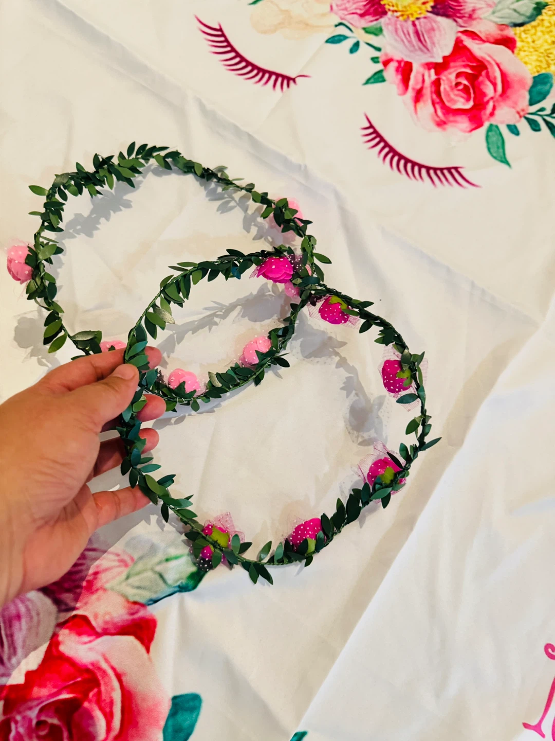 Unicorn Baby Milestone Blanket with Wreaths - photo 3