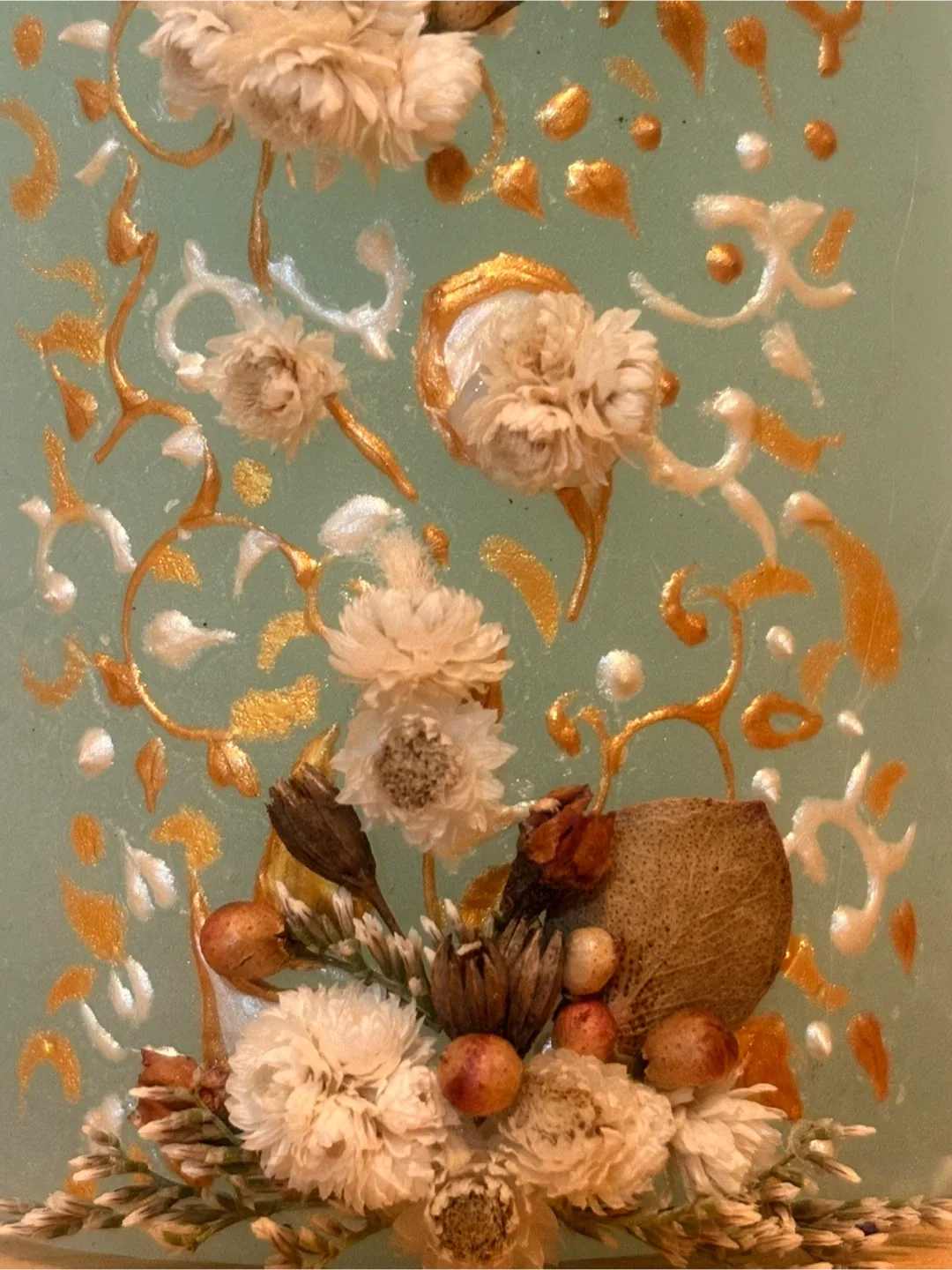 Decorative Floral Candle