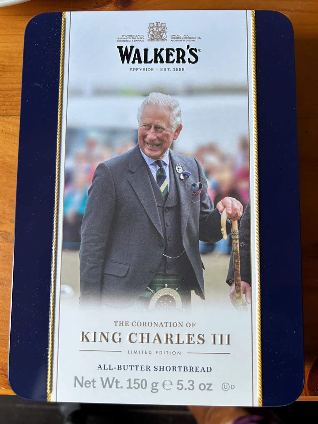 Walker's King Charles III Shortbread Tin