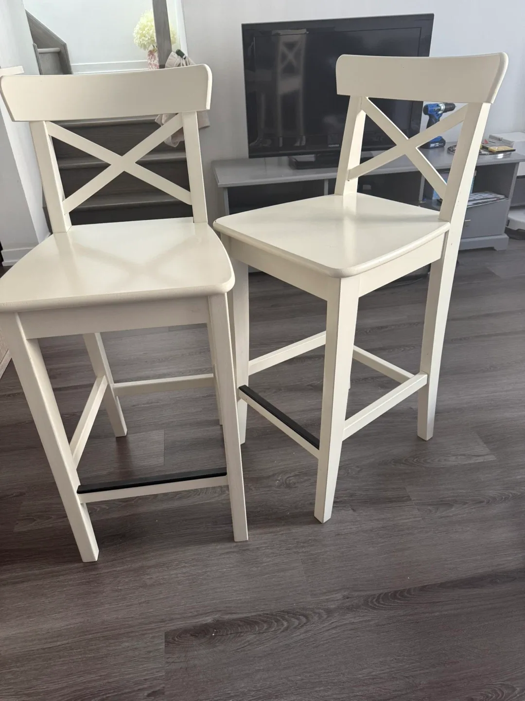 IKEA Ingolf White Bar Stool