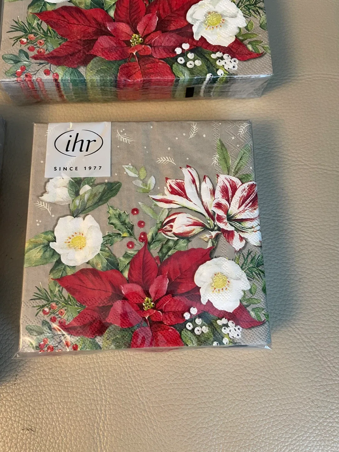 Christmas Floral Napkins Bundle of 4 Packages  - New image indicator(3)