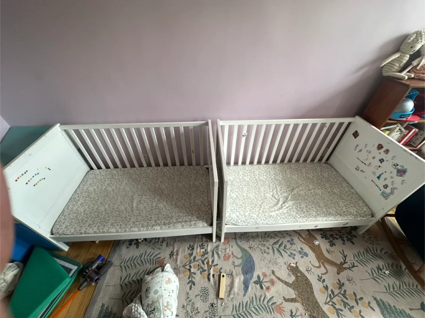 2 IKEA Sundvik Cribs- for twins or siblings close in age