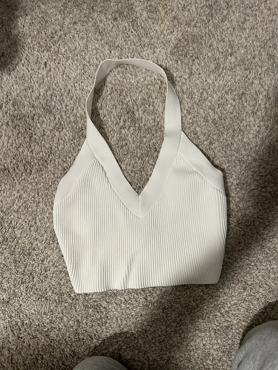 Babaton White Halter Top - Size S