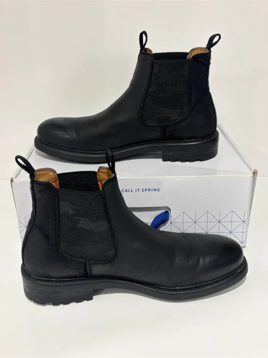 Men’s Boots Men’s Chelsea Boots camo design Call It Spring Black image indicator(2)