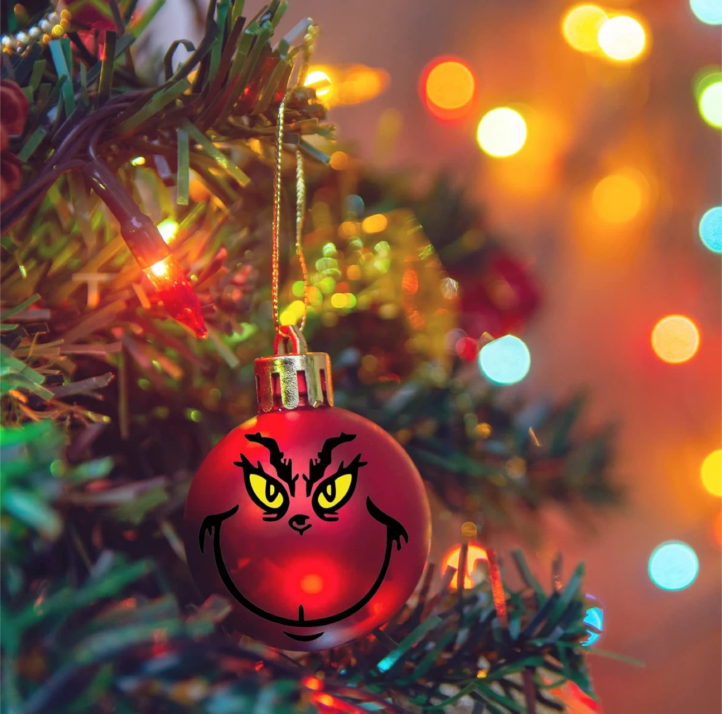 Grinch Face Decal - 3 inch - photo 4
