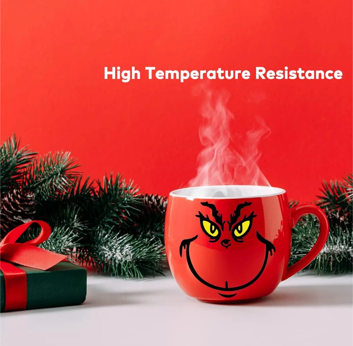 Grinch Face Decal - 3 inch image indicator(7)