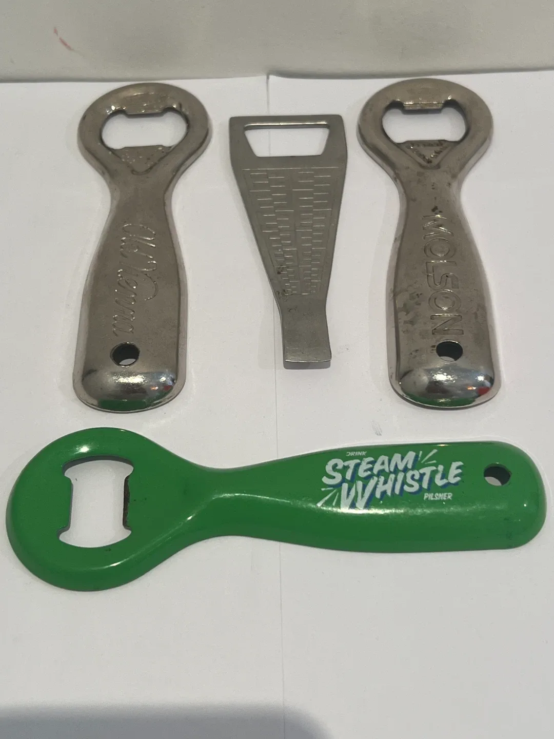 Vintage Molson, Old Vienna, Steam Whistle Bottle Openers