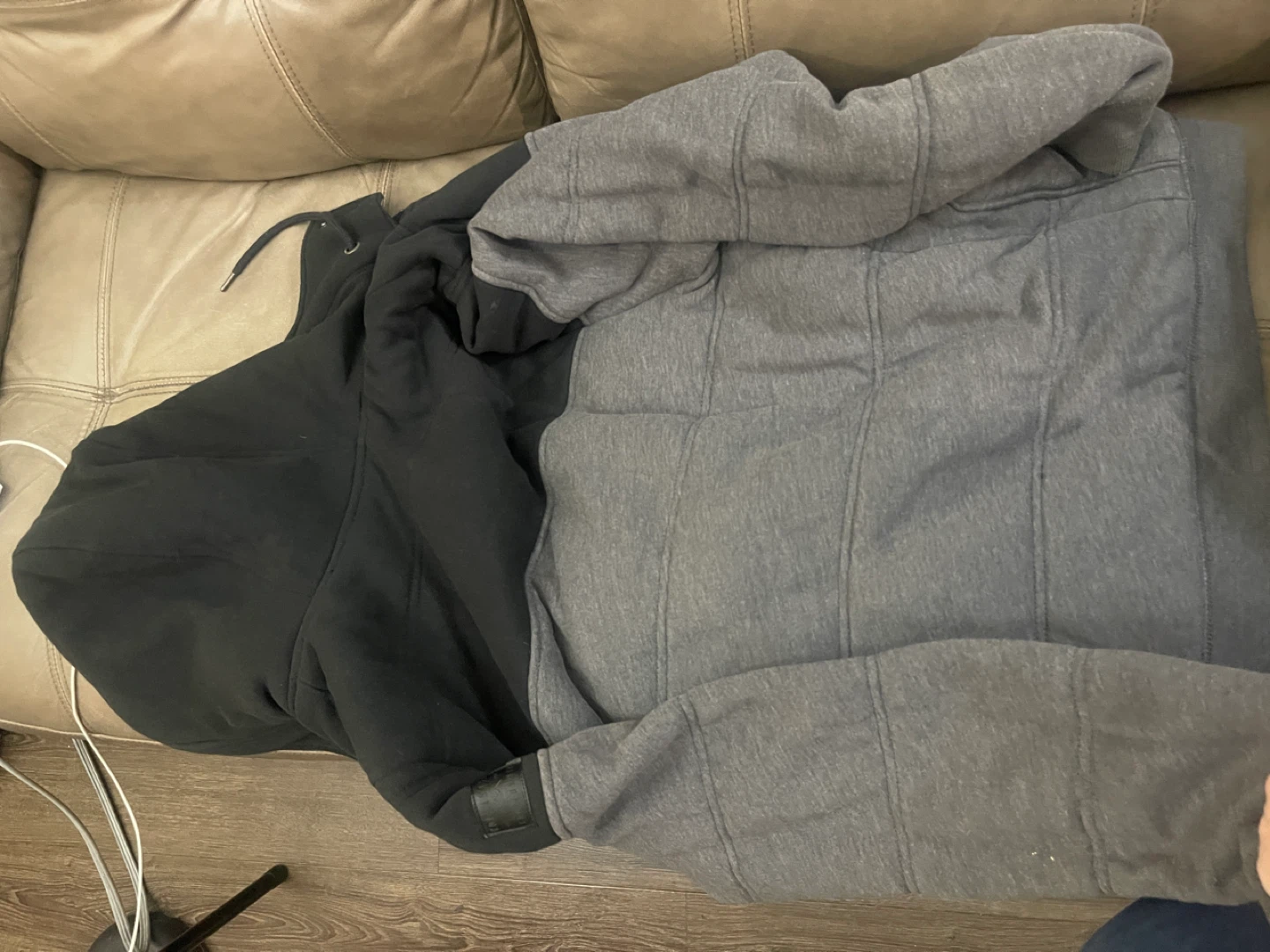 Hollister Gray & Black Hooded Jacket - XL - photo 4