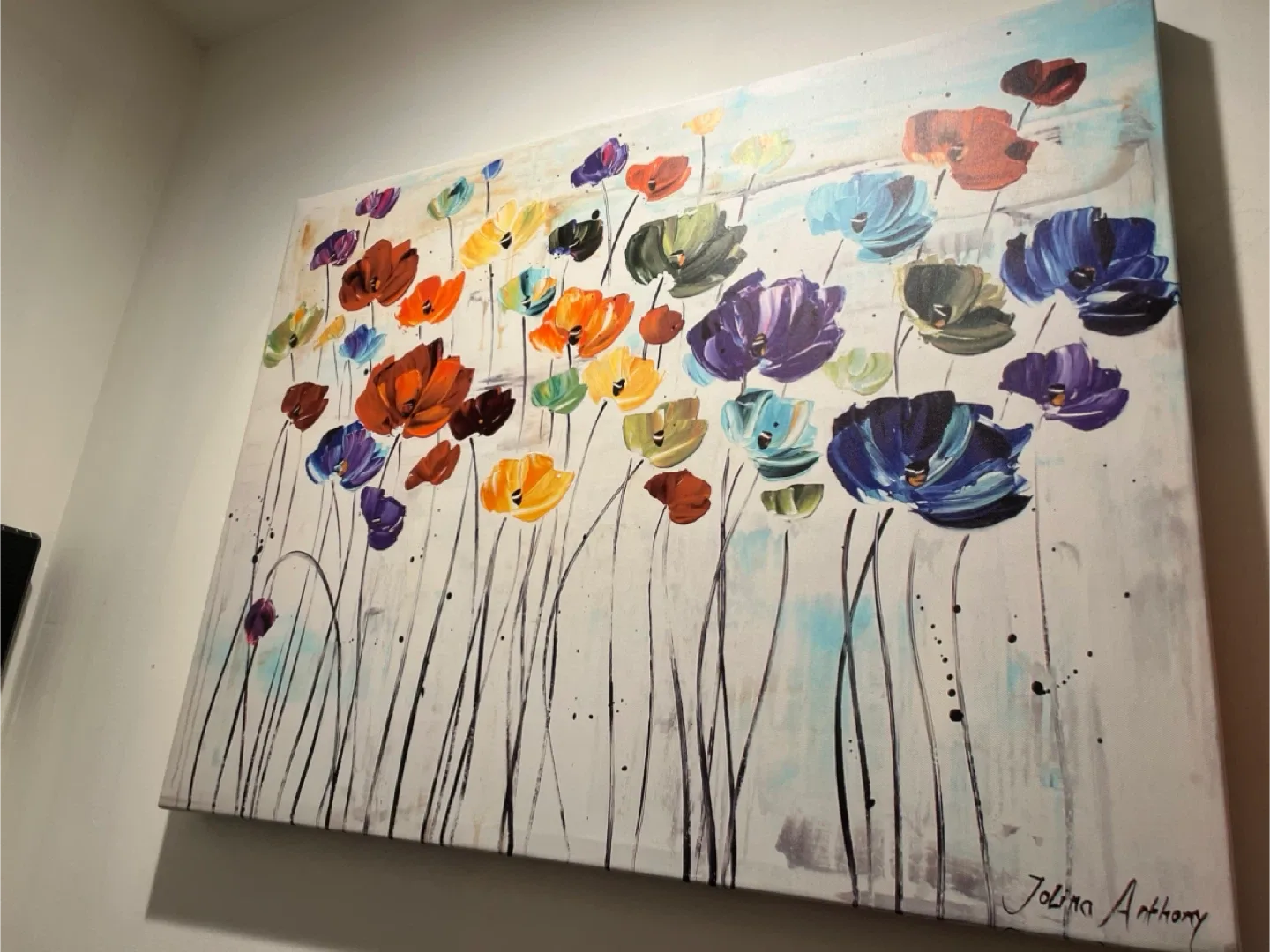 Floral Painting by Jolina Anthony
