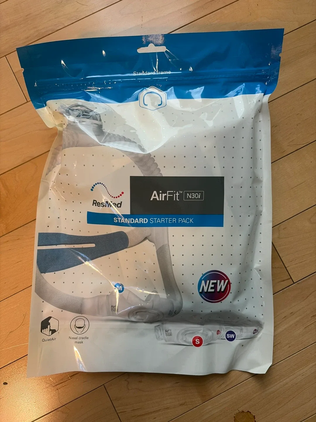 New ResMed AirFit N30i Standard Starter Pack (Size M)