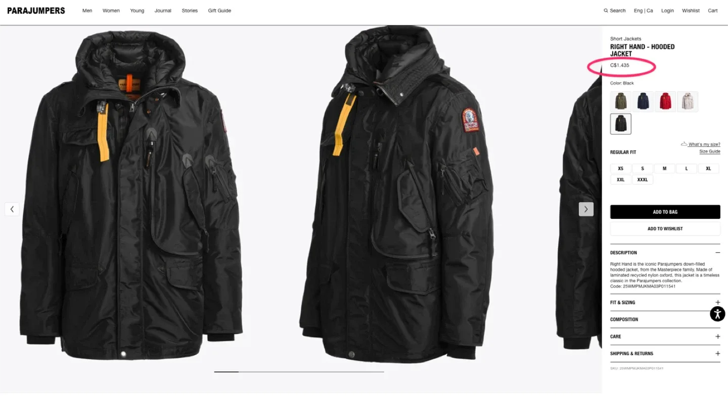 Parajumpers Masterpiece Series Jacket - Black image indicator(10)