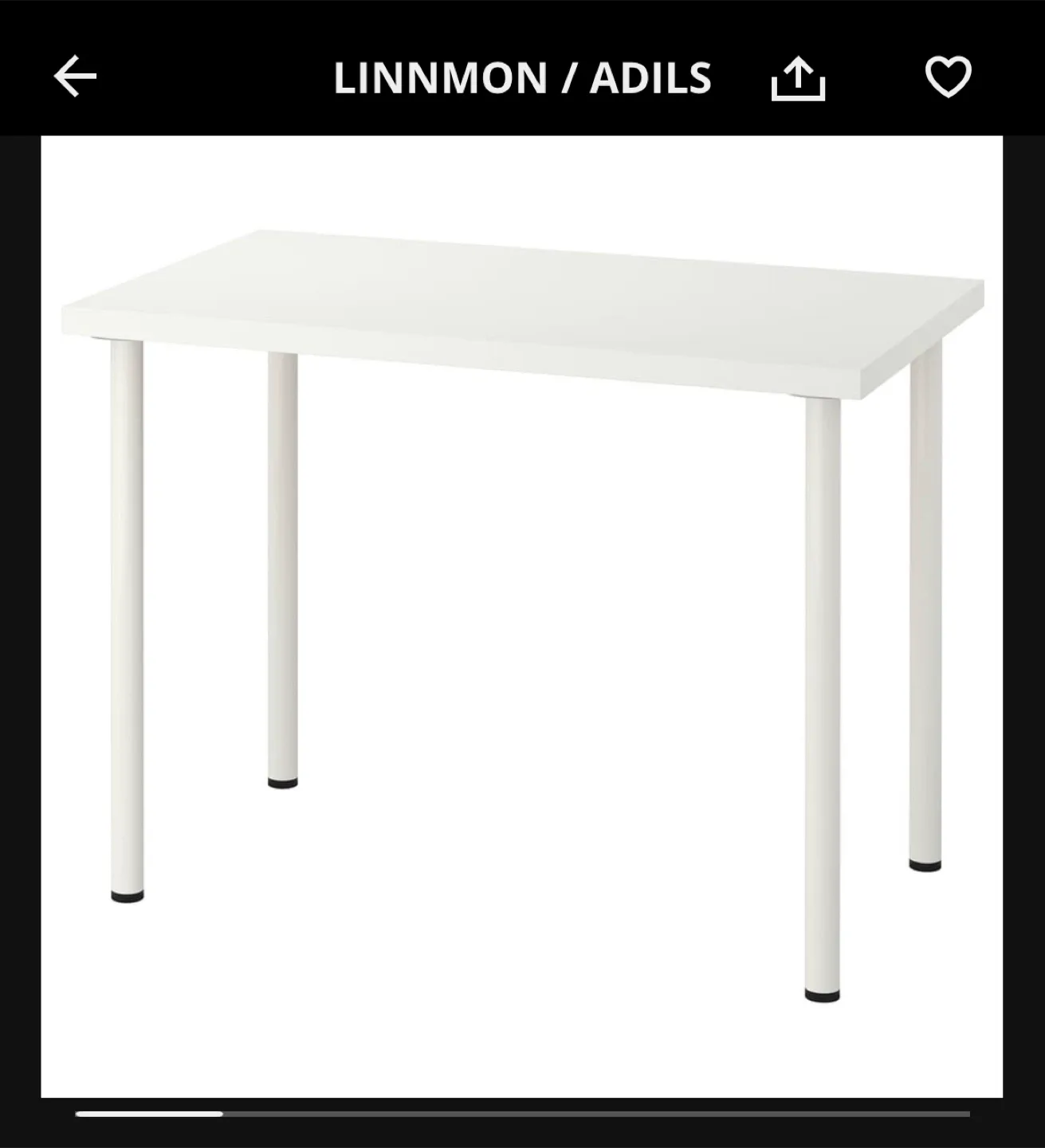 IKEA LINNMON / ADILS White Table