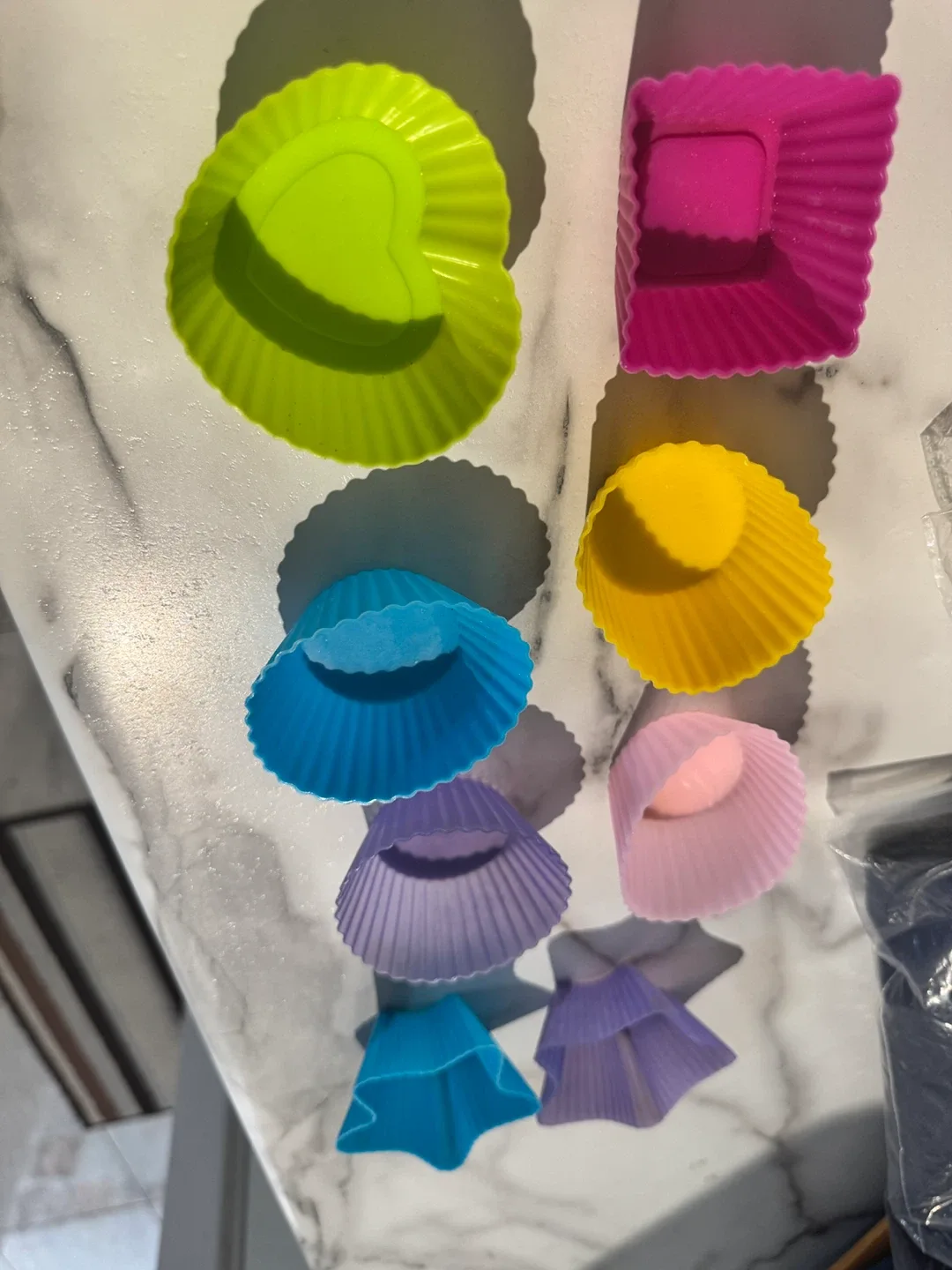 Silicone Baking Cups - Assorted Shapes & Colours
