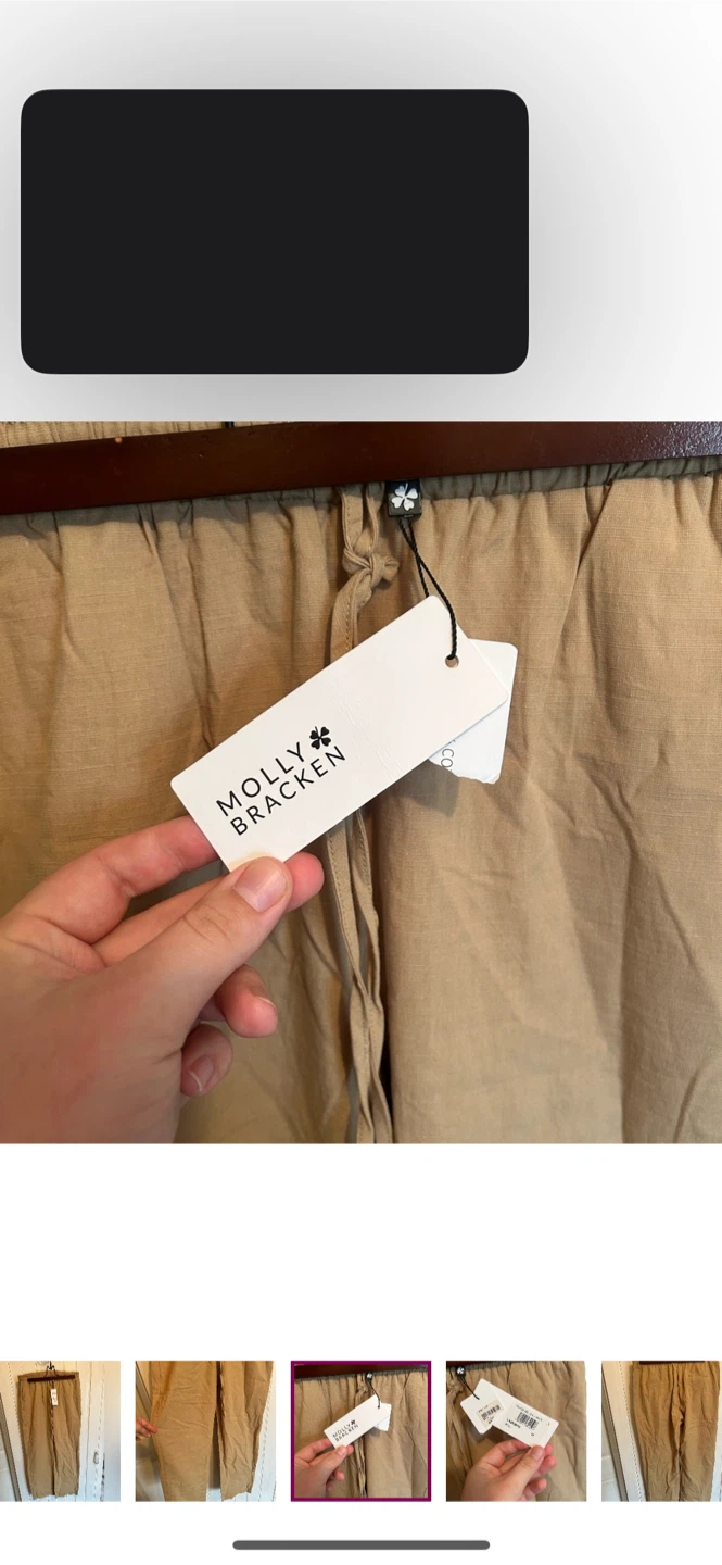 Molly Bracken Linen Pants - Size M - photo 3