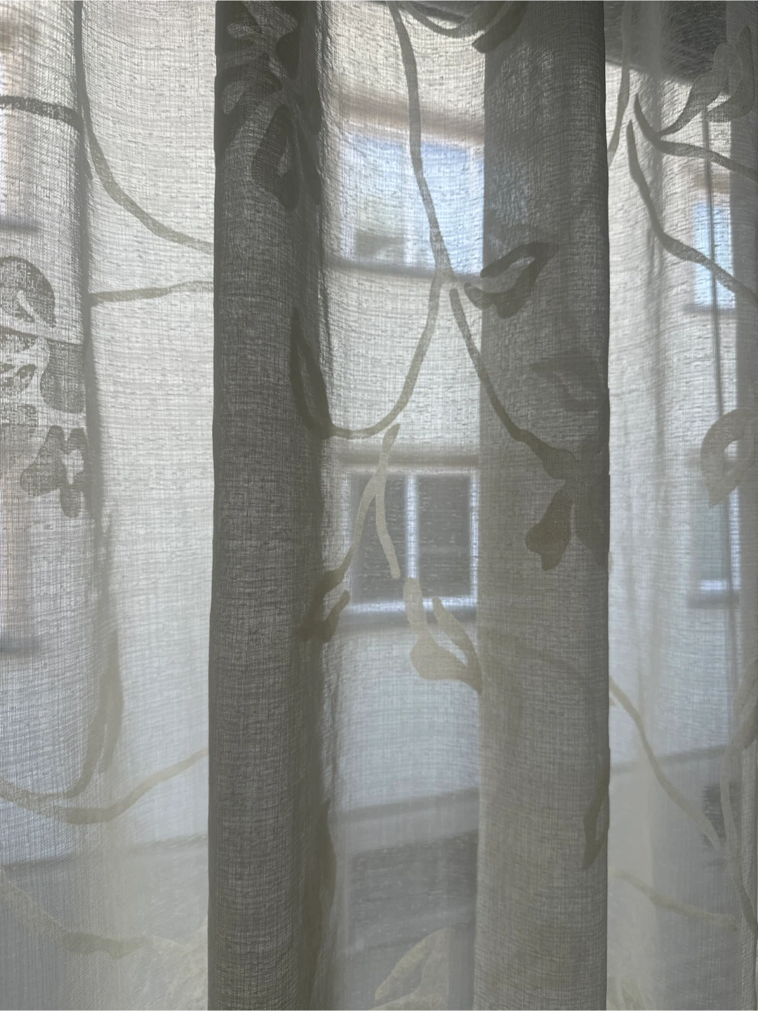 Sheer Off White Curtains - photo 3