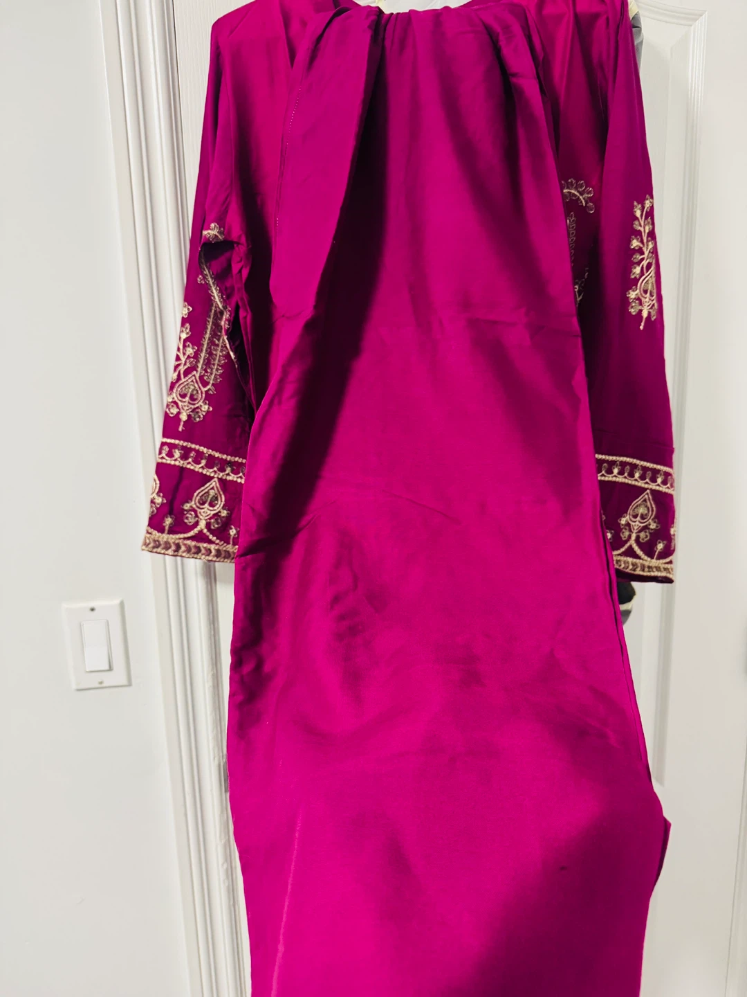 Magenta Shalhe Fashion Embroidered Suit - photo 2