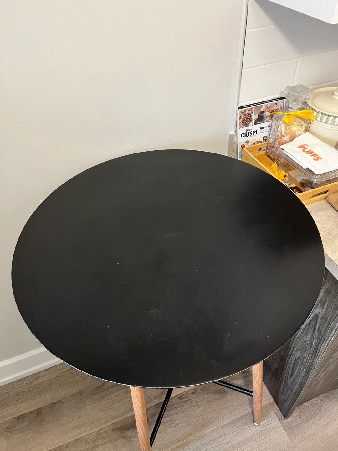 Round Black Bar Table - 28" Diameter, 41" Height - photo 3