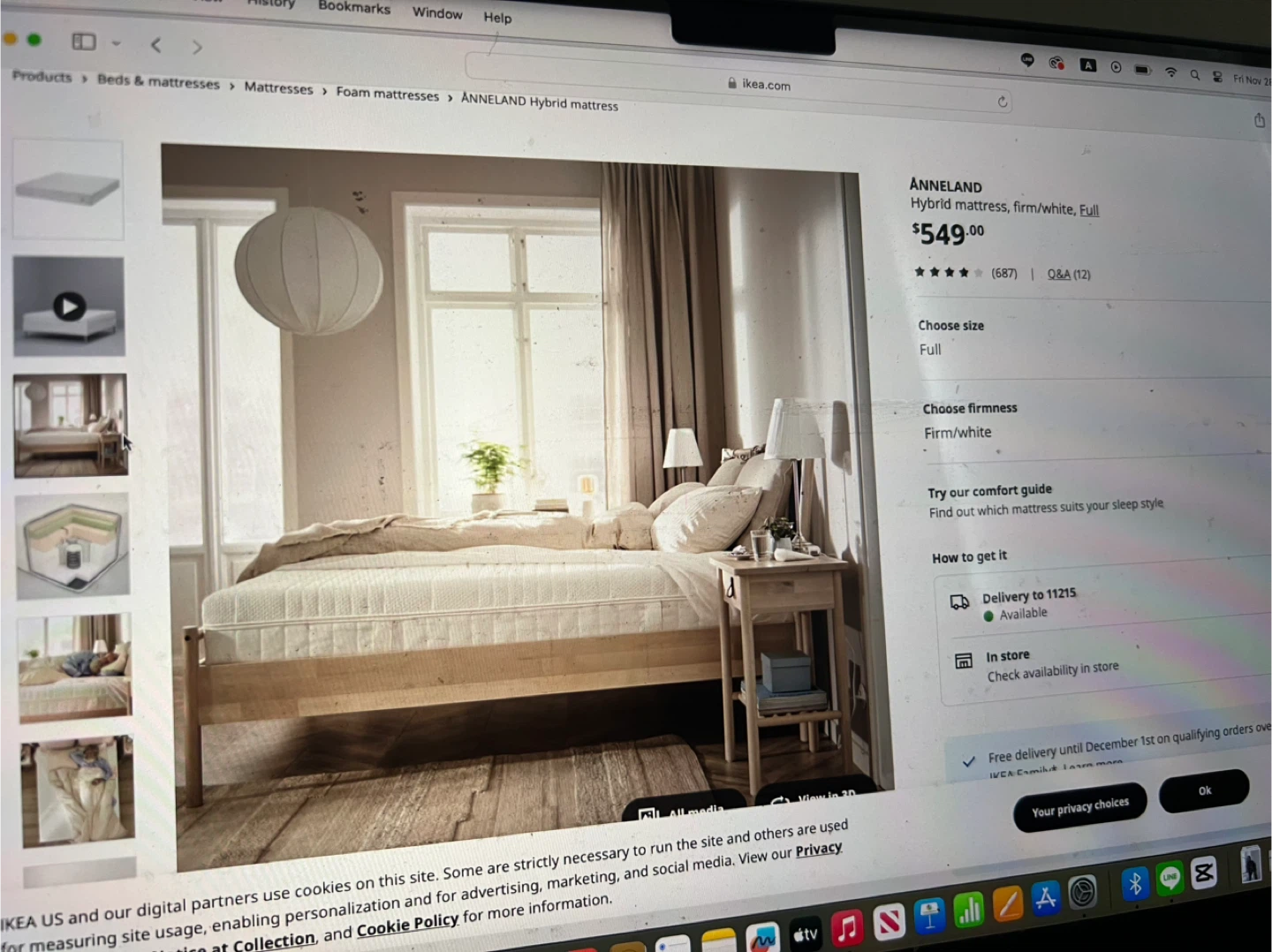Free IKEA Full Size Hybrid Mattress & Platform Bed - photo 4