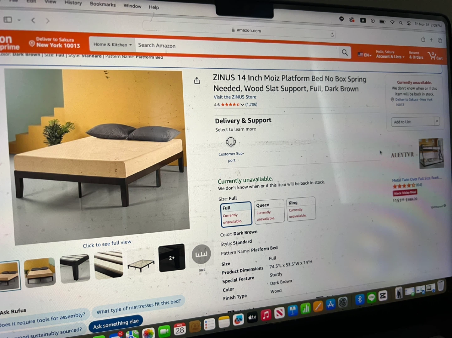 Free IKEA Full Size Hybrid Mattress & Platform Bed - photo 3