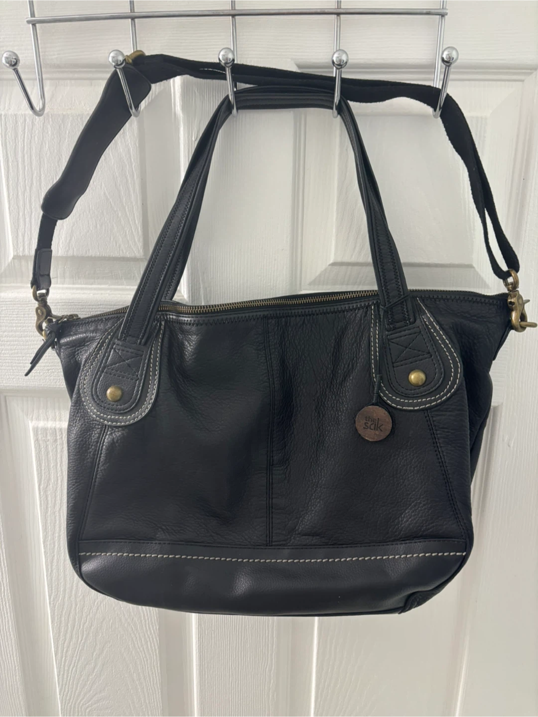 The Sak Black Leather Handbag